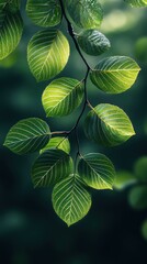 Illuminated Leaves: A Symphony of Green