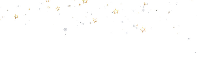 Elegant background with gold and silver stars perfect for holidays and celebrations.
