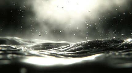 Serene Waters: A Monochromatic Study of Water Surface Texture