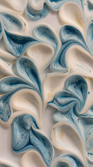 blue and white background