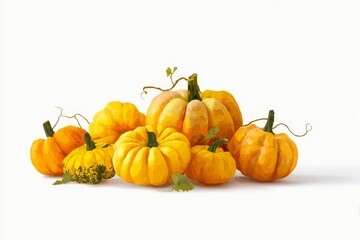 Vibrant Pumpkin Harvest in Autumn