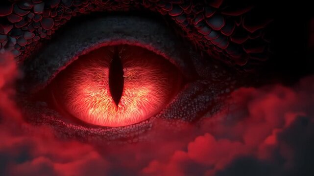Dragon eye close up