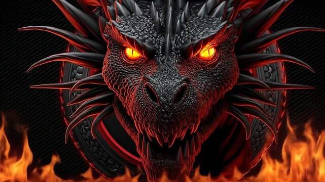 Dragon head close up