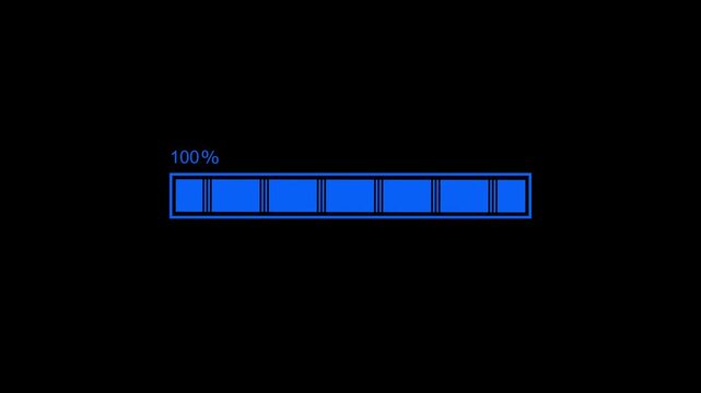 Modern Waiting Bar Animation with Looping Progress Fill and Clean User Interface Style