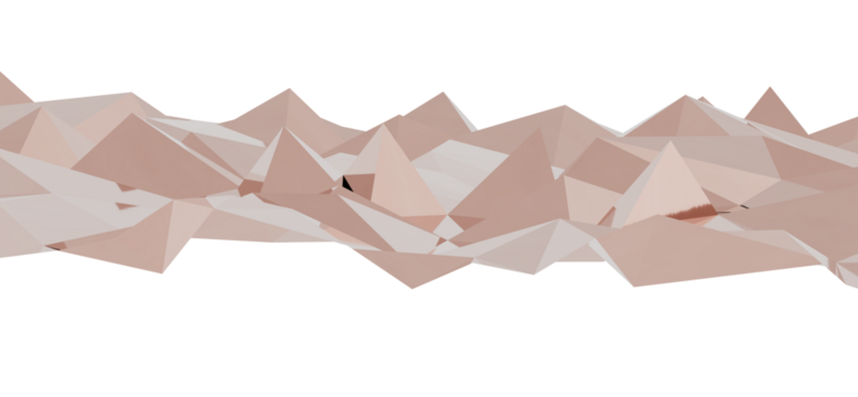 Abstract low poly background image featuring a beige mountain range. Ideal for presentations, websites, and design projects needing a modern, minimalist feel.