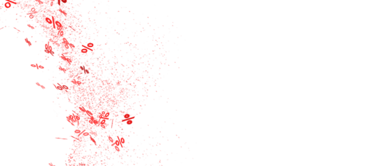 Abstract background with red percentage symbols. Perfect for sales, discounts, and promotions.