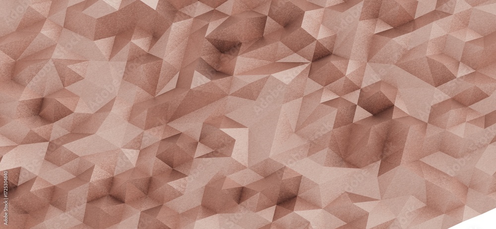 Poster high-resolution image of an abstract brown geometric background with a low poly texture. perfect for