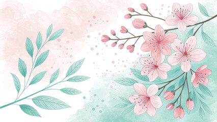 Fototapeta premium Pastel watercolor vertical brush strokes in soft pink background 