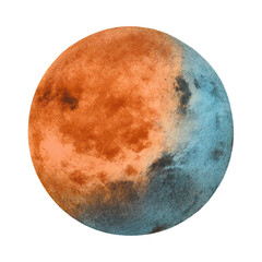 PNG Colorful textured celestial sphere