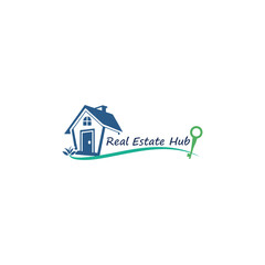 real estate logo design vector 