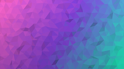  Backdrop of interconnected triangles in a pink to purple to turquoise gradient. Ideal for modern design, tech visuals, branding, and creative social media graphics seeking energy.
