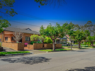 Suburban residential Brick house in Sydney federation residential house in Sydney NSW Australia 