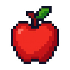 PNG Pixelated apple digital art