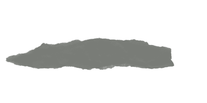 A solitary torn piece of gray paper adrift in the darkness representing fragility loss and transience set against a