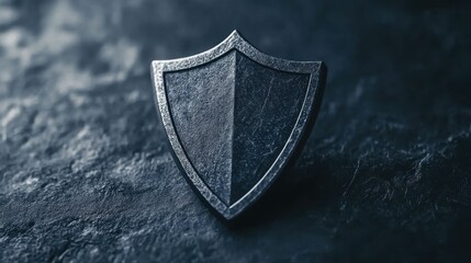 Dark Metal Shield: A Symbol of Protection and Security
