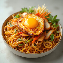 Mie Goreng Jawa Indonesian Fried Noodles with Vegetables
