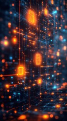 Digital Network: Abstract Visualization of a Complex Data System