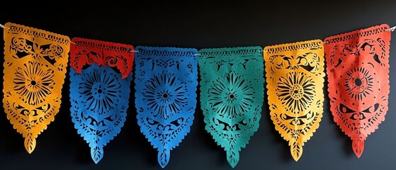 Vibrant Papel Picado Banner: A Festive Mexican Decoration