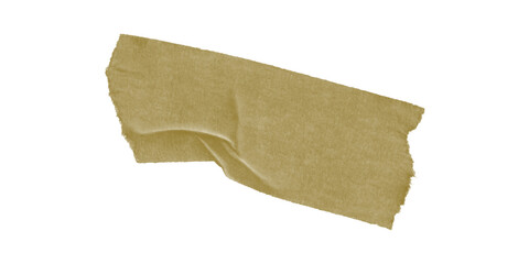 A lonely piece of mustard yellow tape slightly wrinkled like a crumpled dream against the deep void evoking a sense of