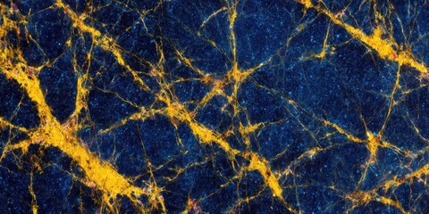 Vivid blue stone texture featuring dramatic yellow and gold fracture lines