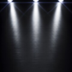 Obraz premium Dramatic Spotlight Illumination Reflecting on a Dark Textured Surface Background