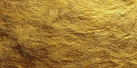 Metallic gold surface texture with reflective patterns.