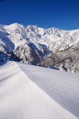 Winter scenery in Hakuba Valley