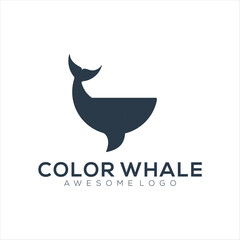 Whale icon Silhouette Illustration