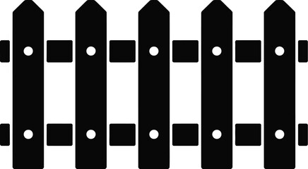 Black and white fence vector illustration stock image design