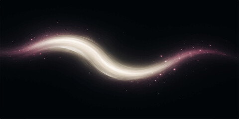 Obraz premium Abstract blue space background with stars and glowing light for cosmic wallpaper design
