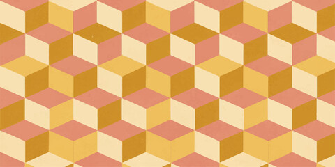 Seamless geometric pattern background with colorful shapes for modern design and wallpaper