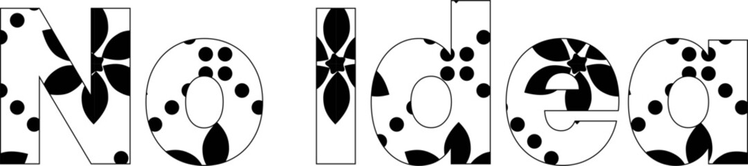 No Idea print background