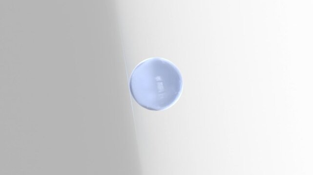 Pink and Blue 3D Glass Ball Moving, Motion Background