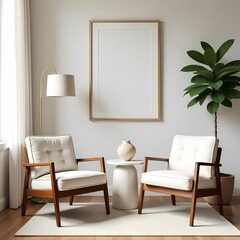 Contemporary living room interior with comfortable furniture and a fireplace