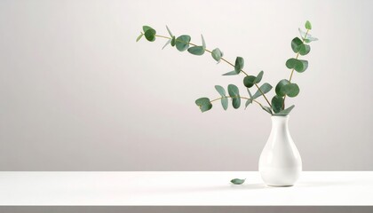Eucalyptus Leaves in Vase
