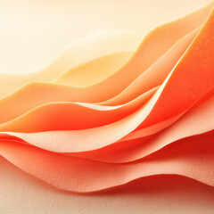 Soft Peach Watercolor Waves Pattern for Seamless Background Design