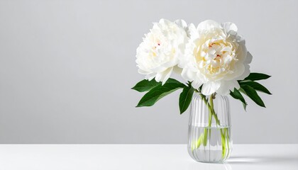 Peony Flowers in Vase
