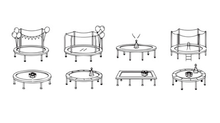 Collection of furniture designs sketch collection interior design ideas modern furniture styles vector