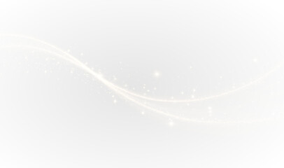 Light, twirl, glitter,wave, magic in a golden glowing swirl. PNG with transparent background, perfect for Overlay, sparkle effects, fantasy light trails.	