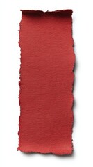 Naklejka premium Vertical Red Torn Paper Strip