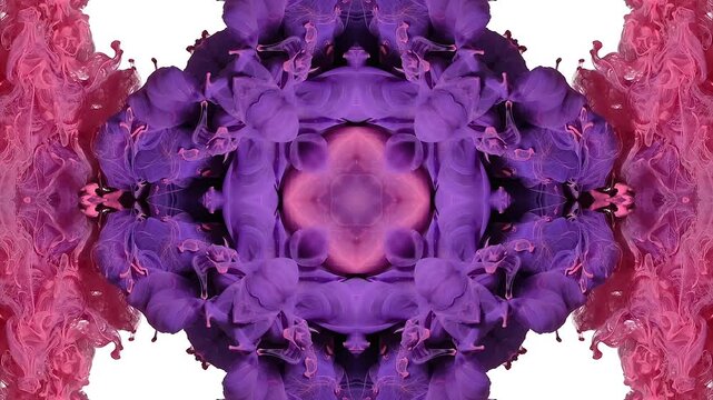 Purple abstract orgasmic background. Erotic meditation backdrop. An unpredictable screensaver in pink and purple tones. The mesmerizing chaos of space.
