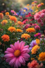 beautiful flowers in the garden