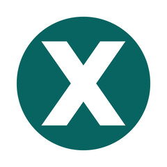 Minimalist logo design featuring the letter X.