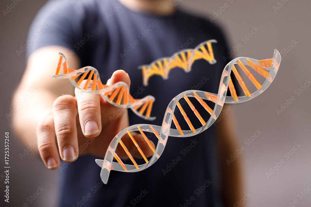 Poster close-up of a man's hand reaching towards the viewer, index finger extended. perfect for concepts of