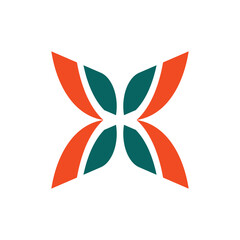 Minimalist logo design featuring the letter X.