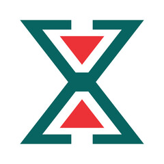 Minimalist logo design featuring the letter X.