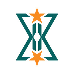 Minimalist logo design featuring the letter X.