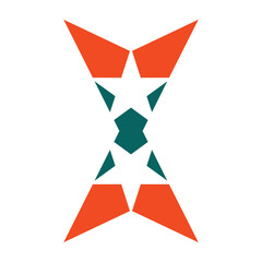 Minimalist logo design featuring the letter X.