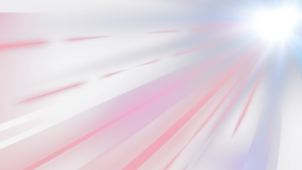 Bright lens flare effect with streaks of light and blue glow