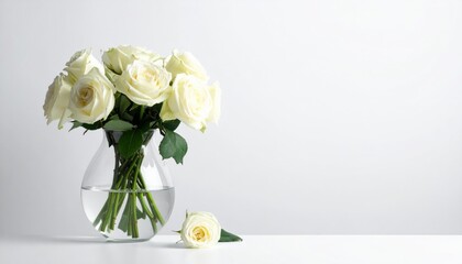 Rose Flowers in Vase
